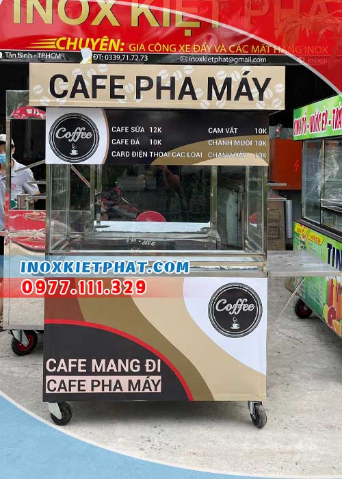 Xe cà phê 1M2 - Inox Kiệt Phát: Địa chỉ uy tín chuyên cung cấp các sản ...