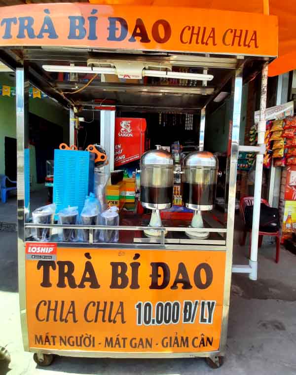 Giá xe bán trà bí đao hạt chia