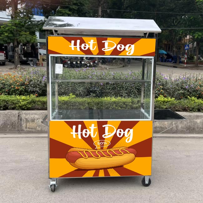 xe bán bánh hotdog